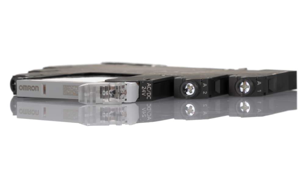 Omron G2RV-ST700-AP 24VAC/DC, G2RV-ST Series Electromechanical Interface Relay, DIN Rail Mount, 24V ac/dc Coil, SPDT, 1-Pole, 50mA Load