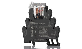 Omron G2RV-ST701 24VAC/DC, G2RV-ST Series Electromechanical Interface Relay, DIN Rail Mount, 24V ac/dc Coil, SPDT, 1-Pole, 6A Load