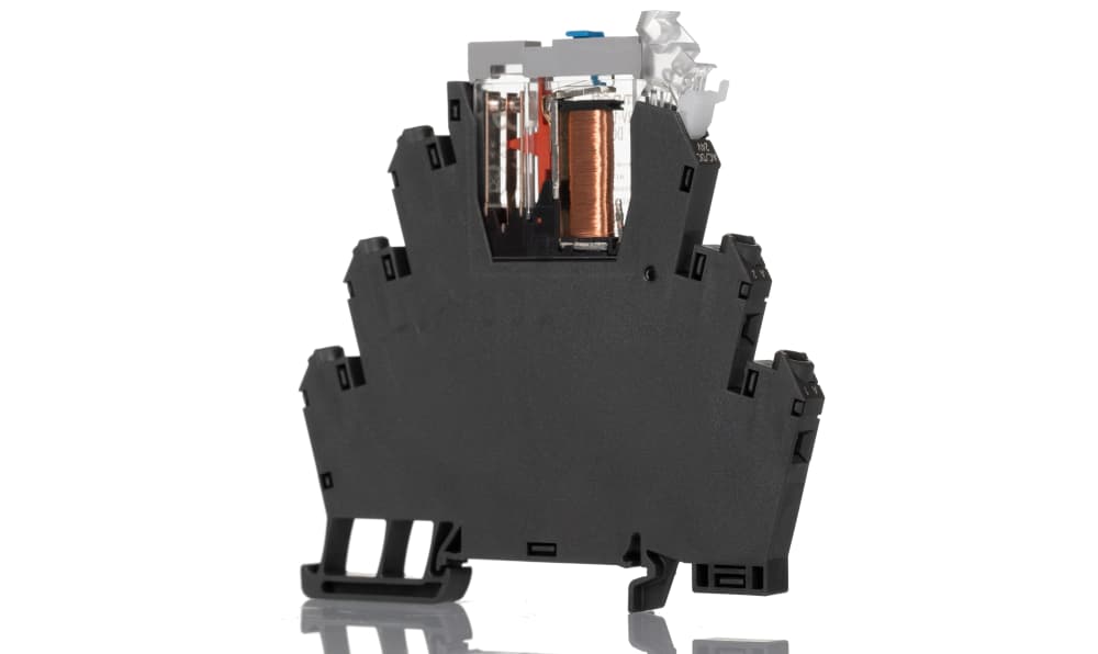 Omron G2RV-ST701 24VAC/DC, G2RV-ST Series Electromechanical Interface Relay, DIN Rail Mount, 24V ac/dc Coil, SPDT, 1-Pole, 6A Load