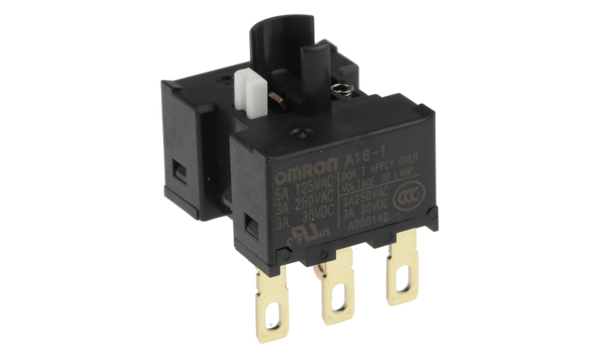Omron A16-1, Contact Block for Use with Push Button Switch, 1CO