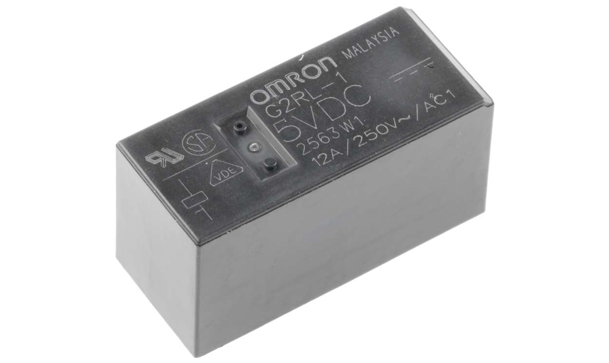 Omron G2RL-1 DC5, PCB Mount Power Relay, 5V dc Coil, 16A Switching Current, SPDT - generaltechuae