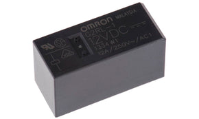 Omron G2RL-1 DC12, PCB Mount Power Relay, 12V dc Coil, 12A Switching Current, SPDT