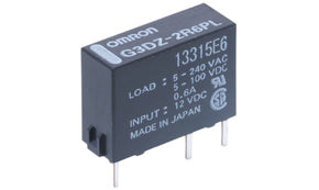 Omron G3DZ-2R6PL DC12, G3DZ Series Solid State Relay, 0.6 A Load, PCB Mount, 264 V ac Load, 12 V dc Control