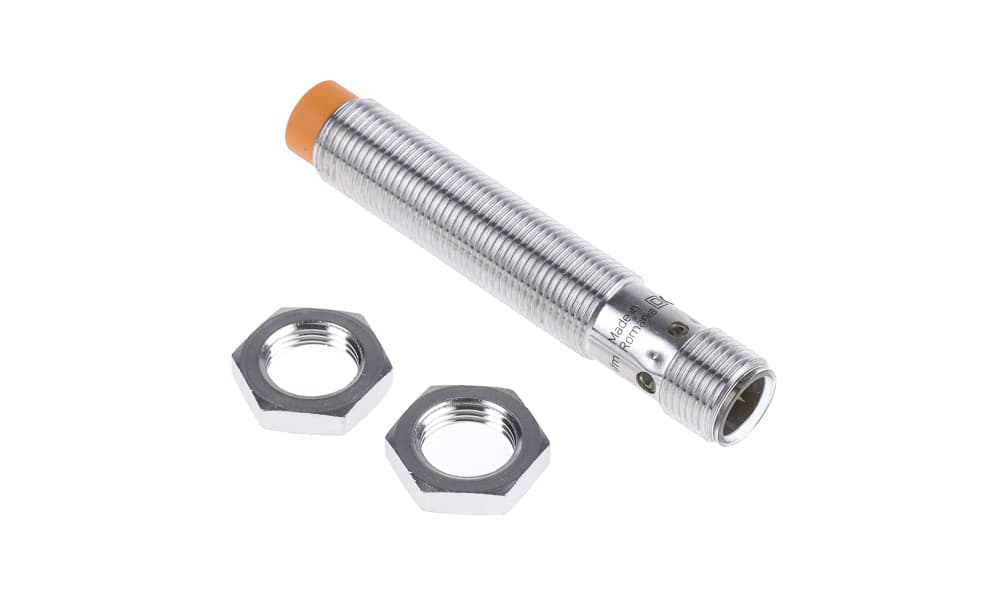 ifm IFS209, Inductive Threaded Barrel Proximity Sensor, M12, 7 mm Detection, PNP/NPN NO, 10 → 30 V dc
