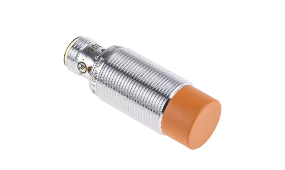 ifm IGS205, Inductive Threaded Barrel Proximity Sensor, M18, 12 mm Detection, PNP NO, 10 → 36 V dc