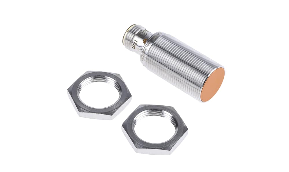 ifm IGS204, Inductive Threaded Barrel Proximity Sensor, M18, 8 mm Detection, PNP NO, 10 → 36 V dc
