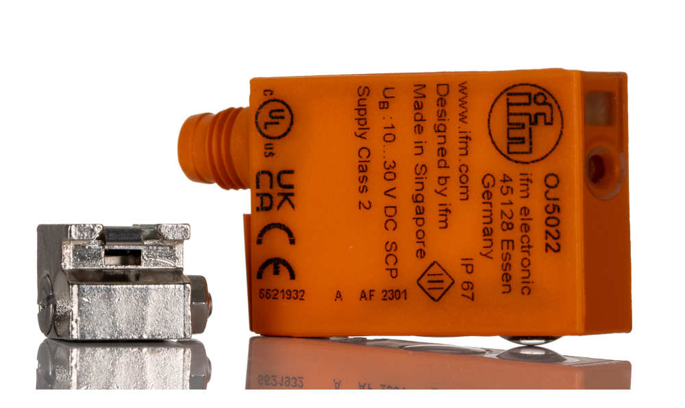 ifm OJ5022, Diffuse Photoelectric Sensor, Block Sensor, 1 mm → 600 mm Detection Range