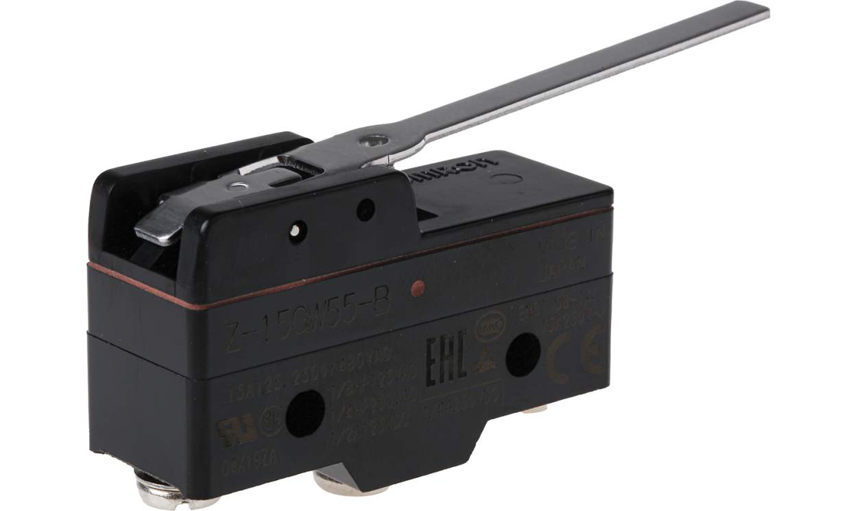 Omron Z-15GW55-B, Z Series Lever Limit Switch, NO/NC, IP00, SPDT, 500V ac Max, 15A Max