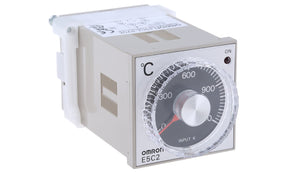 Omron E5C2-R20K 100-240VAC 0-1200, E5C2 Panel Mount, Din-Rail Removable Socket On/Off Temperature Controller, 48 x 48mm Relay, 100 → 240 V ac Supply