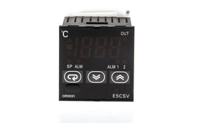 Omron E5CSV-R1T-500 AC100-240, E5CSV Panel Mount PID Temperature Controller, 48 x 48mm, 2 Output Relay, 100 → 240 V ac Supply Voltage ON/OFF,