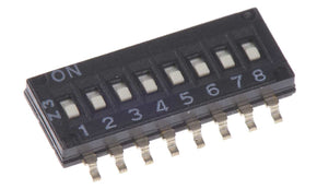 Omron A6H-8102, 8 Way Surface Mount DIP Switch 8P
