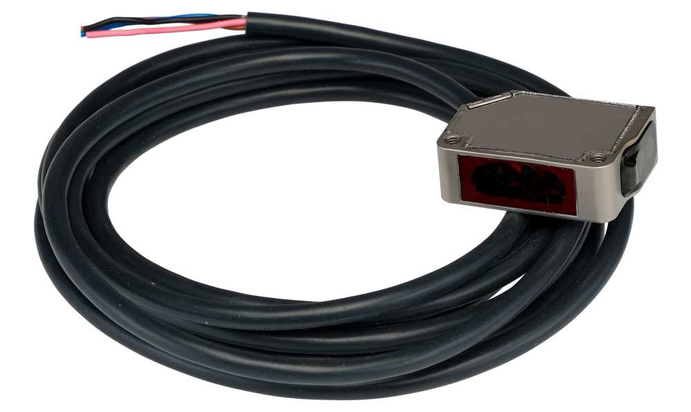 Omron E3ZM-LS82H 2M, Retroreflective Photoelectric Sensor, Block Sensor, 10 mm → 150 mm Detection Range