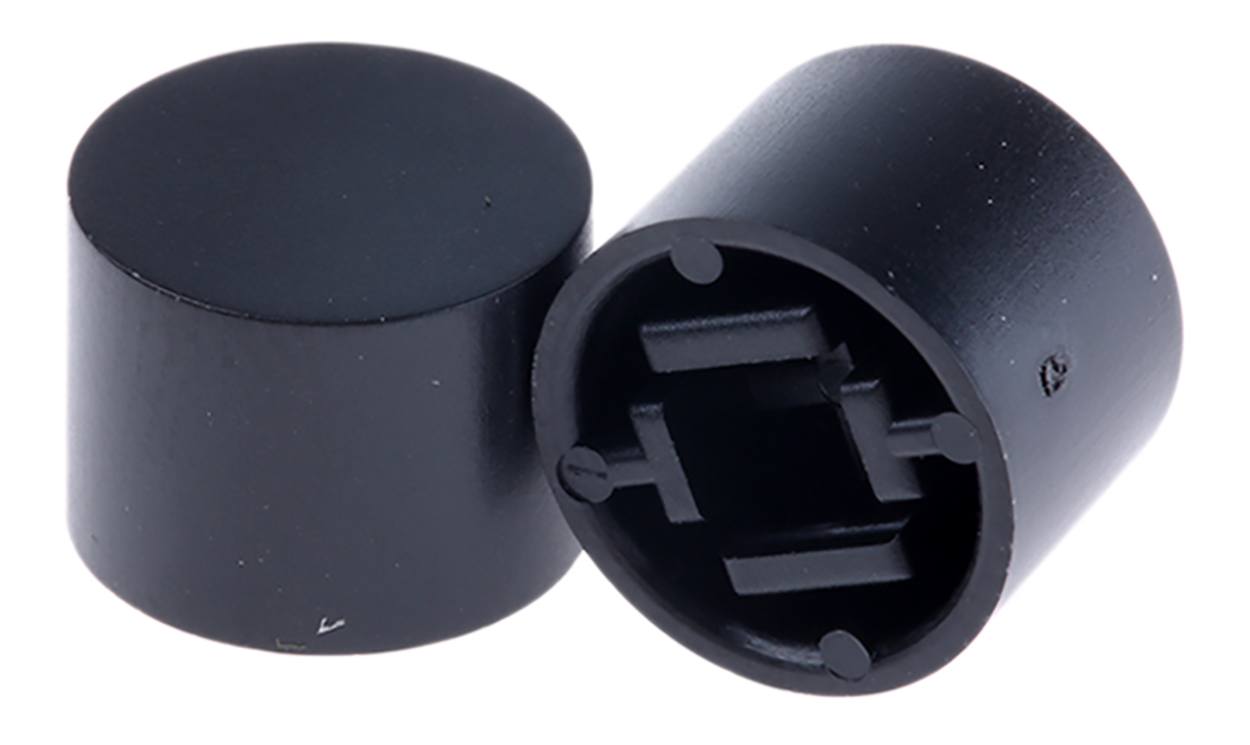Omron B32-1610, Black Tactile Switch Cap for Series B3F-4000, Series B3F-5000, Series B3W-4000,