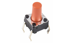 Omron B3F-1075, Plunger Tactile Switch, SPST 50 mA @ 24 V dc 6.1mm Through Hole