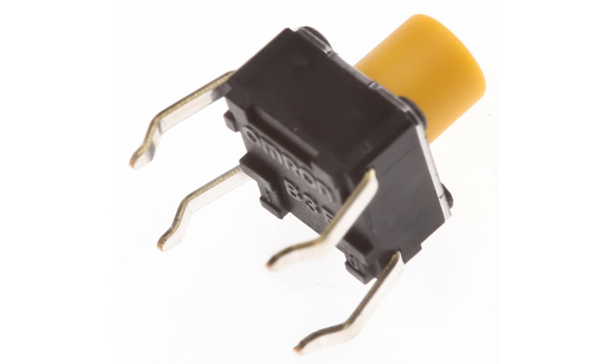 Omron B3F-1062, Plunger Tactile Switch, SPST 50 mA @ 24 V dc 3.6mm Through Hole