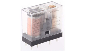 Omron G2RK-1 DC24, PCB Mount Latching Power Relay, 24V dc Coil, 5A Switching Current, SPDT