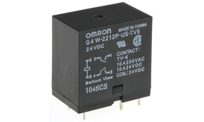 Omron G4W-2212P-US-TV5 DC24, PCB Mount Power Relay, 24V dc Coil, 10A Switching Current, DPST