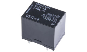 Omron G5LE-1A 5DC, PCB Mount Power Relay, 5V dc Coil, 10A Switching Current, SPST