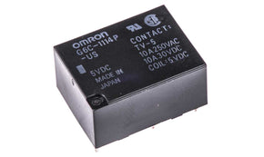 Omron G6C-1114P-US 5DC, PCB Mount Power Relay, 5V dc Coil, 10A Switching Current, SPST