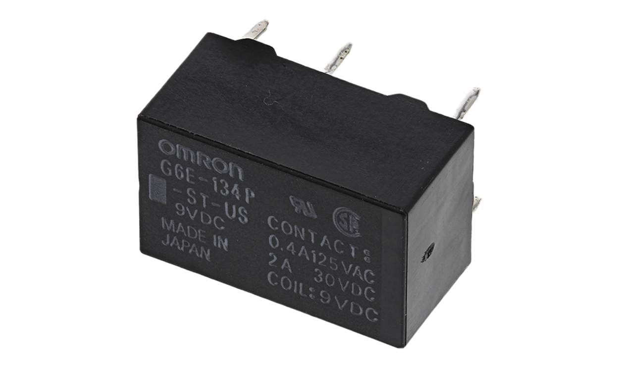 Omron G6E-134P-ST-US 9DC, PCB Mount Power Relay, 9V dc Coil, 3A Switching Current, SPDT - generaltechuae