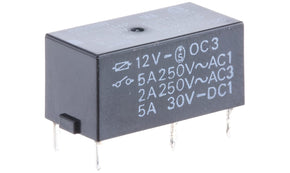 Omron G6B-1114P-US-SV 12DC, PCB Mount Power Relay, 12V dc Coil, 5A Switching Current, SPST