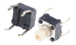 Omron B3F-1050, White Plunger Tactile Switch, SPST 50 mA @ 24 V dc 3mm Through Hole - generaltechuae