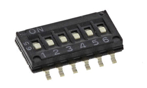 Omron A6H6101, 6 Way Surface Mount DIP Switch 6P