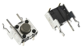 Omron B3F-3122, Grey Plunger Tactile Switch, SPST 50 mA @ 24 V dc 1.6mm Through Hole