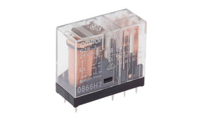 Omron G2R-2 AC24, PCB Mount Power Relay, 24V ac Coil, 5A Switching Current, DPDT