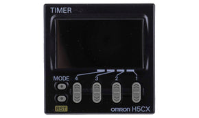 Omron H5CX-A-N, H5CX Series Panel Mount Timer Relay, 100 → 240V ac, 1-Contact, 0.001 s → 9999h