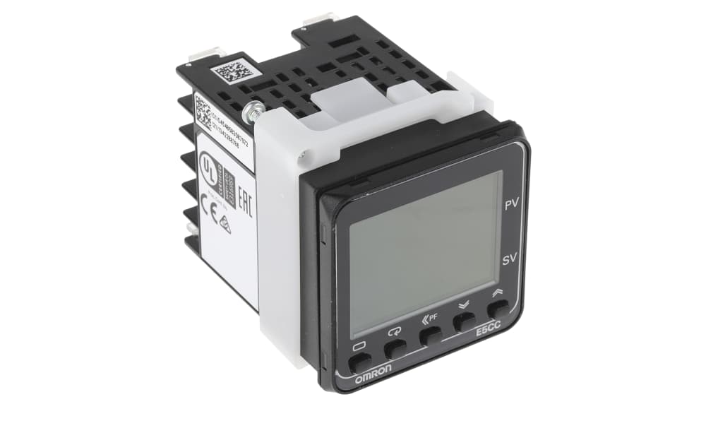 Omron E5CC-QX3D5M-000, E5CC Panel Mount PID Temperature Controller, 96 x 96mm, 1 Output SSR, Solid State Relay, Logic, 20.4 →