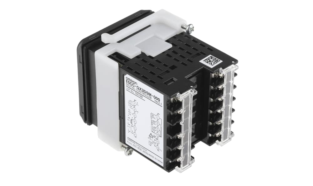 Omron E5CC-QX3D5M-000, E5CC Panel Mount PID Temperature Controller, 96 x 96mm, 1 Output SSR, Solid State Relay, Logic, 20.4 →
