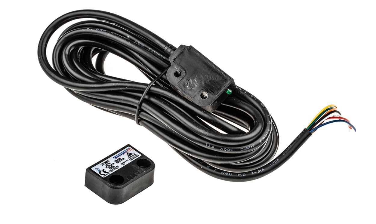 Omron F3S-TGR-NMPC-21-05, F3S-TGR-N_C Series Magnetic Non-Contact Safety Switch, 24V dc, Polyester Housing, NO/2NC, 5m Cable