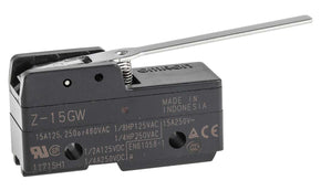 Omron Z-15GW, Z Series Lever Limit Switch, NO/NC, IP00, SPDT, Thermosetting Resin Housing, 500V ac Max, 15A Max