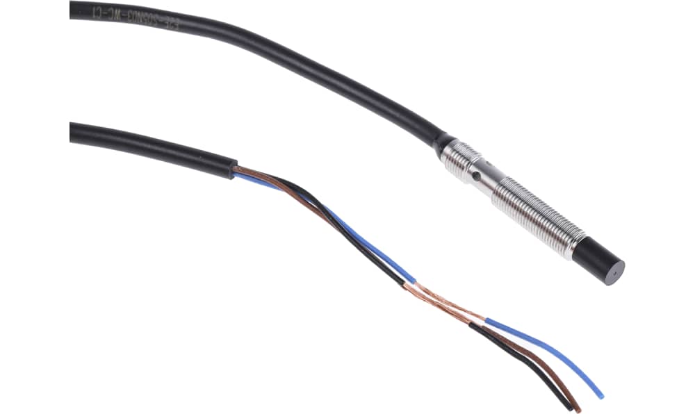 Omron E2E-S05N03-WC-C1 2M, Inductive Threaded Barrel Proximity Sensor, M5, 3 mm Detection, NPN NO, 10 → 30 V dc