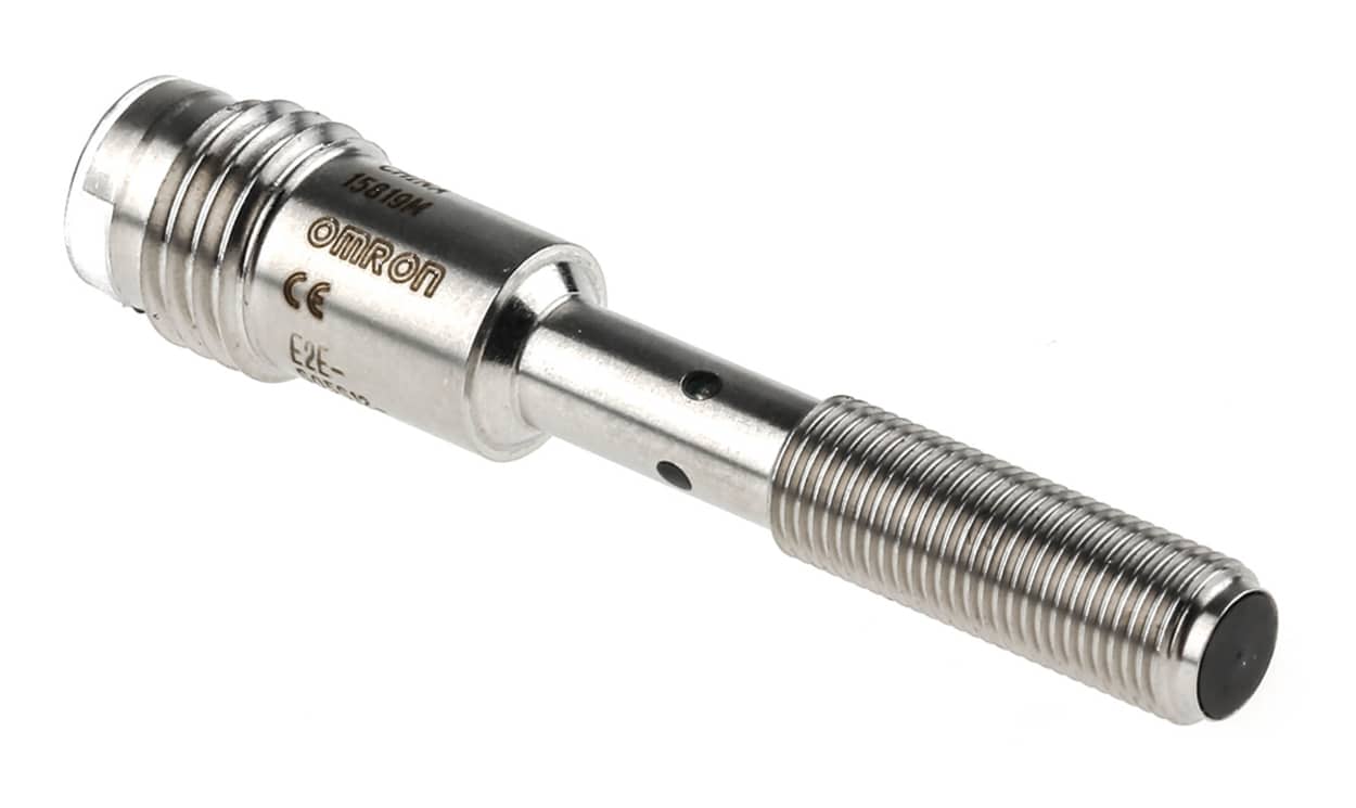 Omron E2E-S05S12-MC-B1, Inductive Threaded Barrel Proximity Sensor, M5, 1.2 mm Detection, PNP NO, 10 → 30 V dc - generaltechuae