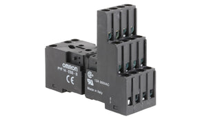 Omron PYF14-ESS-B, MY4 14 Pin 250V ac DIN Rail Relay Socket, for use with MY2, MY4