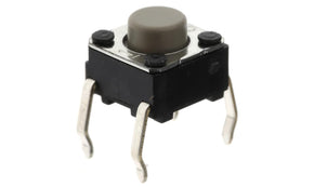 Omron B3F-1022, Grey Plunger Tactile Switch, SPST 50 mA @ 24 V dc 0.7mm