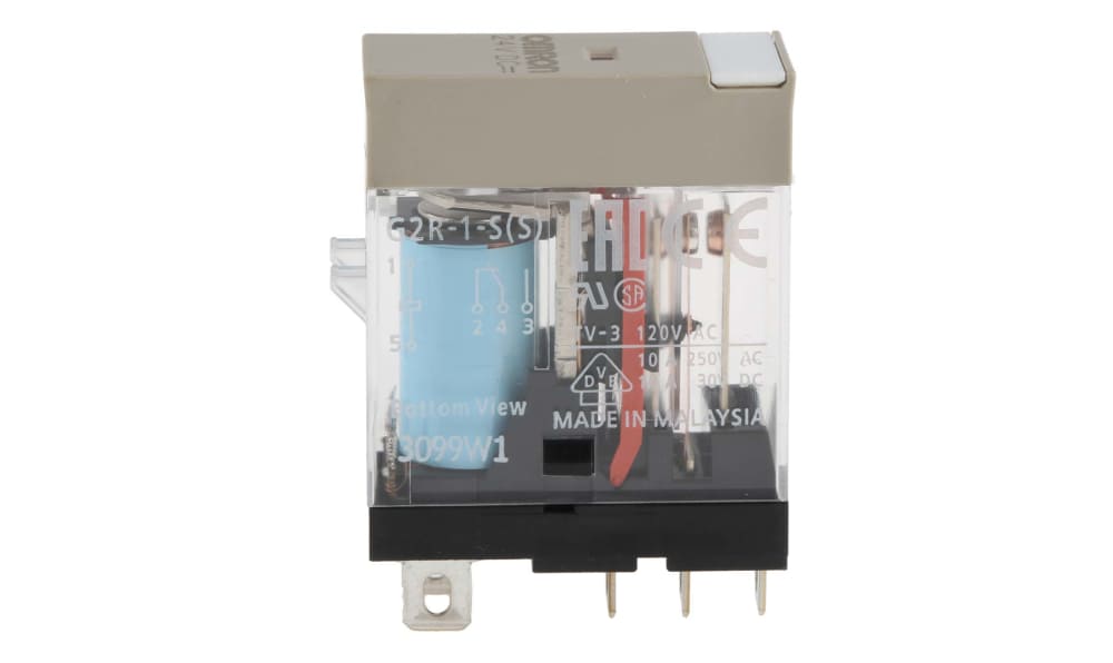 Omron G2R-1-S DC24(S), Plug In Power Relay, 24V dc Coil, 6A Switching Current, SPDT