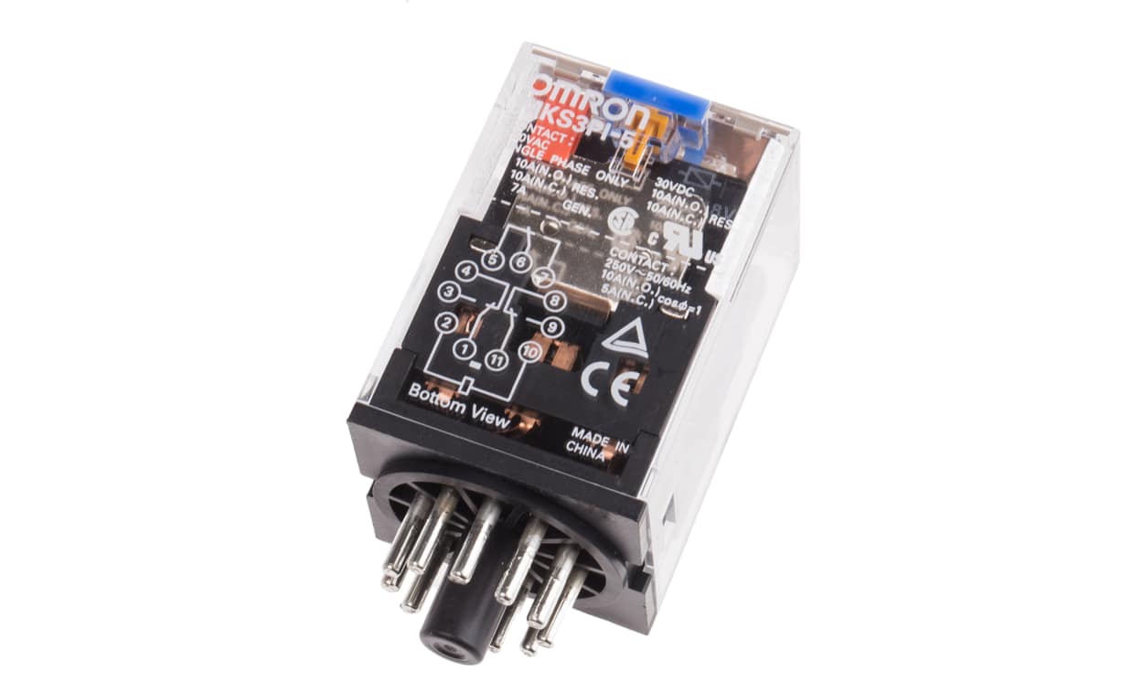 Omron MKS3PI-5 48VDC, Plug In Power Relay, 48V dc Coil, 10A Switching Current, 3PDT - generaltechuae