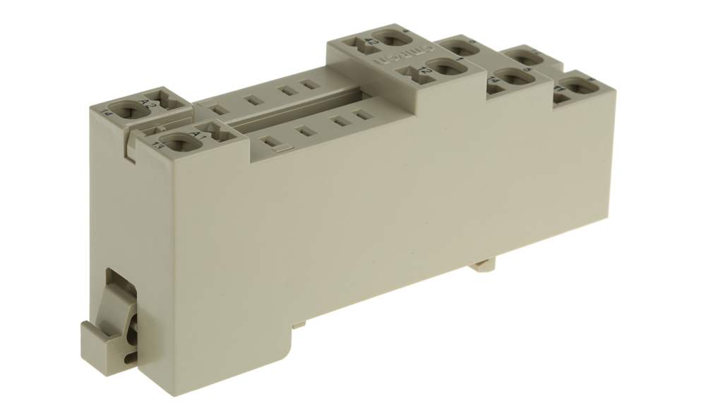 Omron PYF08S, MY2 8 Pin 250V ac DIN Rail Relay Socket, for use with MY2 Series