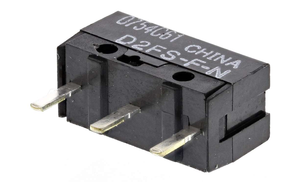 Omron D2FS-F-N, Pin Plunger Micro Switch, PCB Straight Terminal, 100 mA @ 5 V dc, SPST, IP40