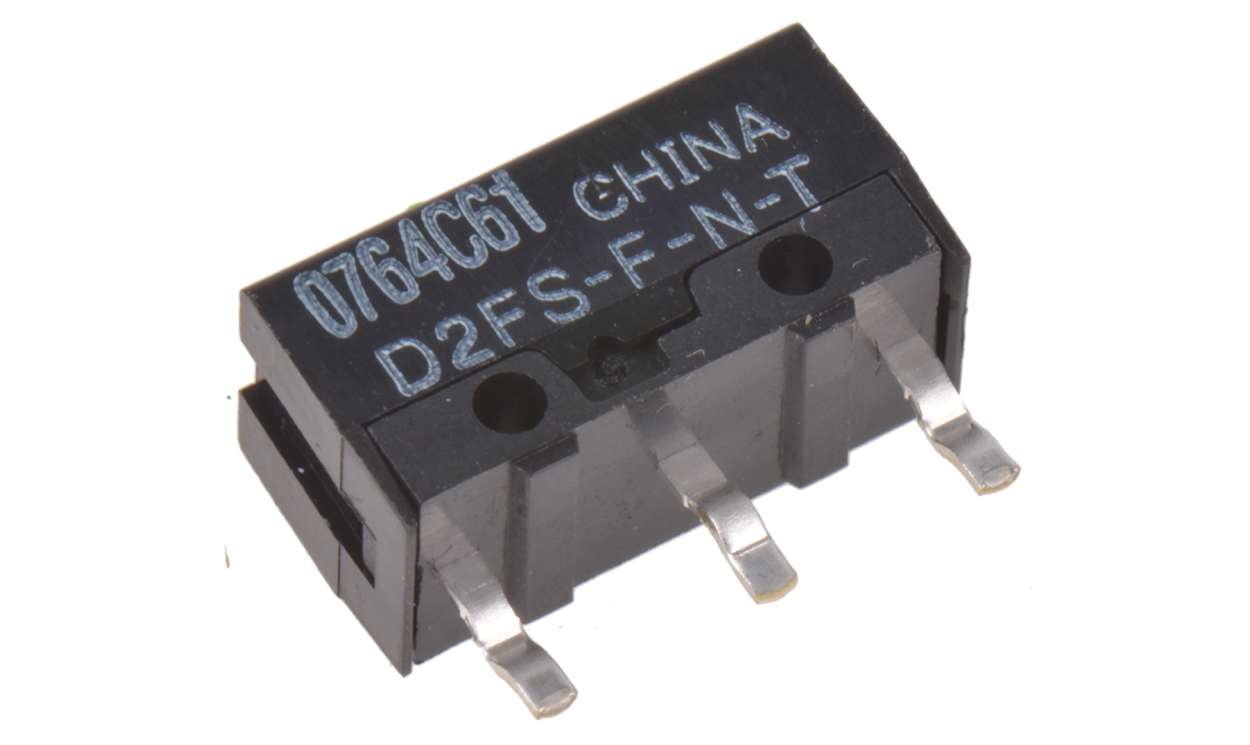 Omron D2FS-F-N-T, Pin Plunger Micro Switch, PCB Self-Clinching Terminal, 100 mA @ 5 V dc, SPST, IP40
