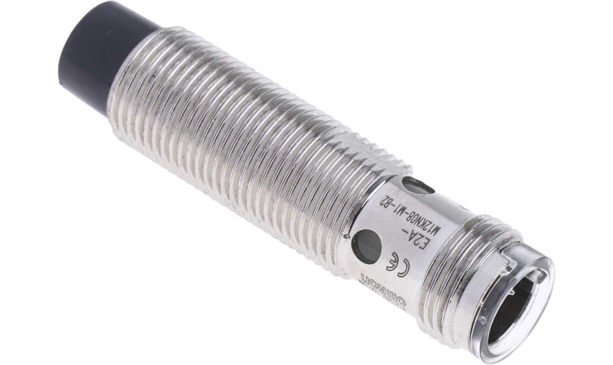 Omron E2A-M12KN08-M1-B2, Inductive Threaded Barrel Proximity Sensor, M12, 8 mm Detection, PNP NC, 12 → 24 V dc - generaltechuae