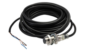 Omron E2B-M12KS04-WP-C2 5M, Inductive Threaded Barrel Proximity Sensor, M12, 4 mm Detection, NPN NC, 12 → 24 V dc