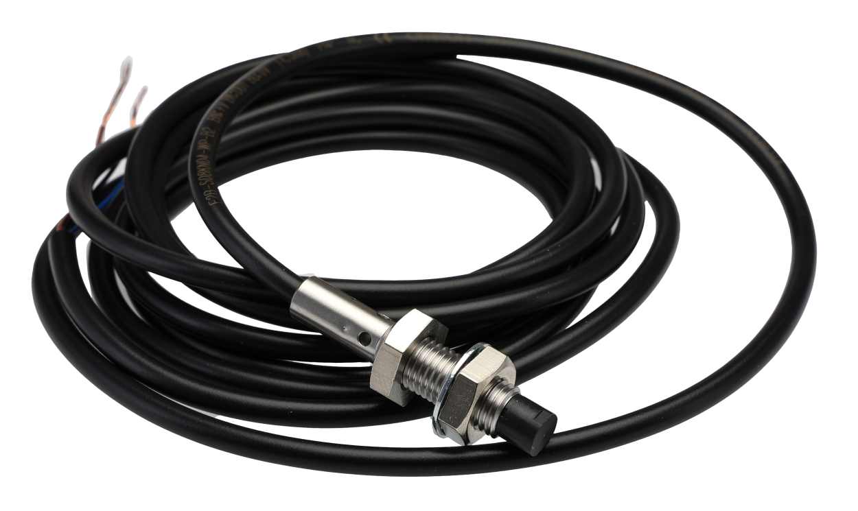 Omron E2B-S08KN04-WP-B2 2M, Inductive Threaded Barrel Proximity Sensor, M8, 4 mm Detection, PNP NC, 12 → 24 V dc - generaltechuae