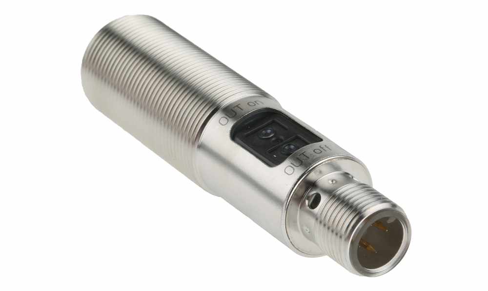 ifm OGH500, Diffuse Photoelectric Sensor, Barrel Sensor, 15 mm → 300 mm Detection Range