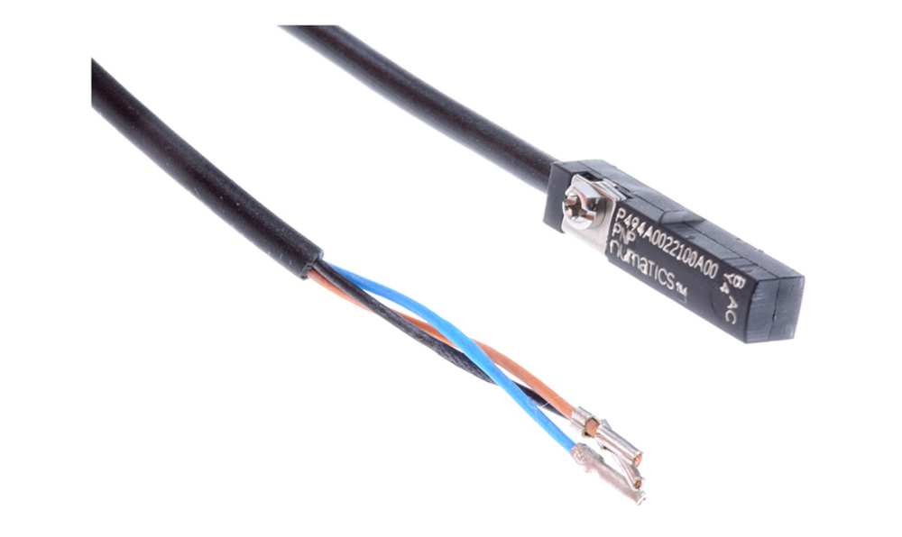 ASCO P494A0022100A00, Magneto Resistive PNP Pneumatic Position Detector, IP67, IP69K, 10 to 30V dc, NO Operation, 494, with