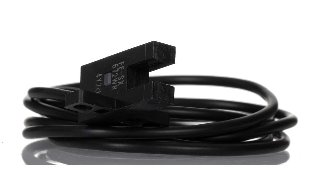 Omron EE-SX672-WR 1M, Through Beam Photoelectric Sensor, Fork Sensor, 5 mm Detection Range - generaltechuae