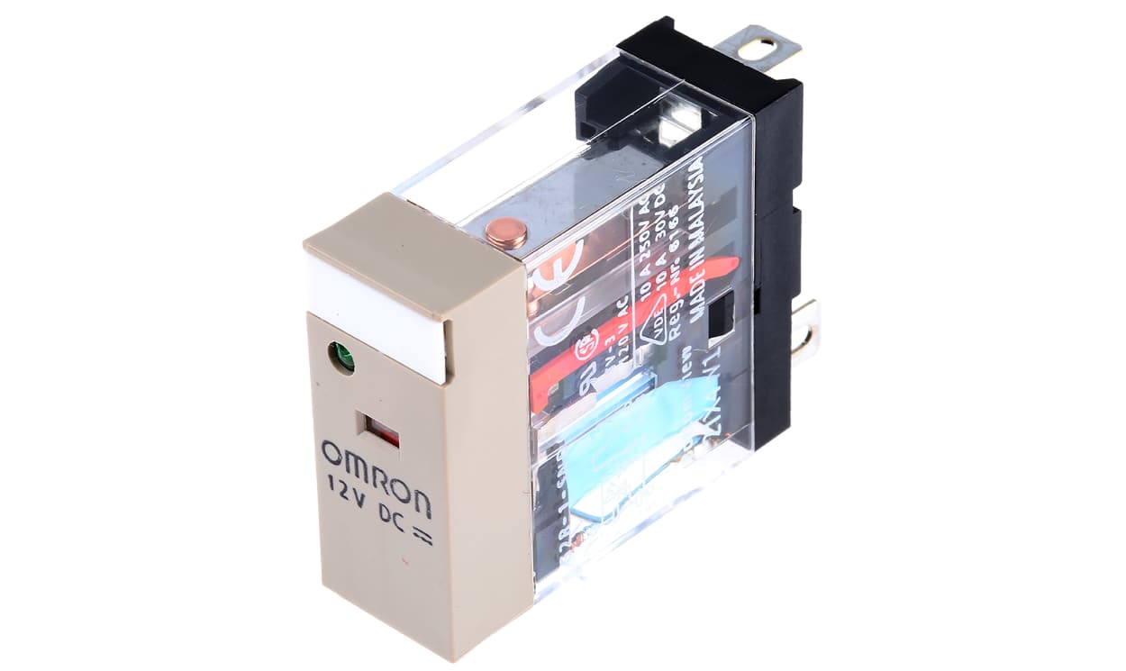 Omron G2R-1-SND 12VDC (S), Plug In Power Relay, 12V dc Coil, 10A Switching Current, SPDT